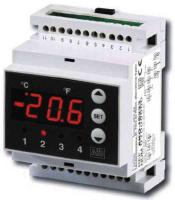 2-stegs DIN-termostat inklusive 1 st 1,5 m givarkabel IP65 - AKO